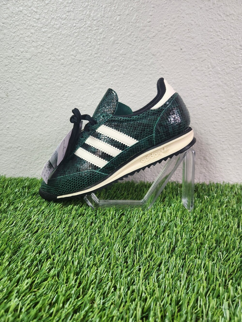 NEW ADIDAS ORIGINALS SL 72  OG "COLLEGIATE GREEN SNAKESKIN" SHOES WOMEN'S US 6